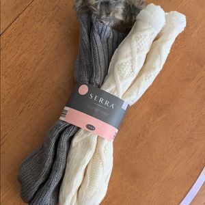 Serra chunky knit slipper socks